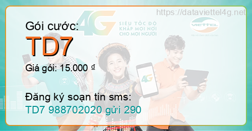 Gói cước TD7 Viettel