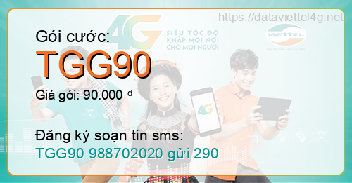 Gói cước TGG90 Viettel