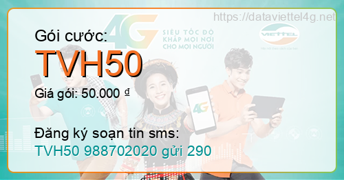 Gói cước TVH50 Viettel