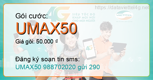 Gói cước UMAX50 Viettel