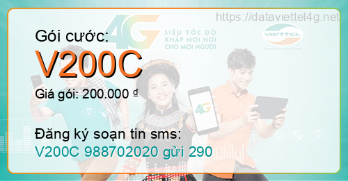 Gói cước V200C Viettel