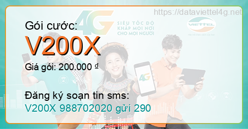 Gói cước V200X Viettel