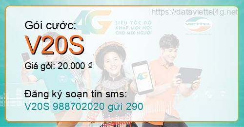 Gói cước V20S Viettel