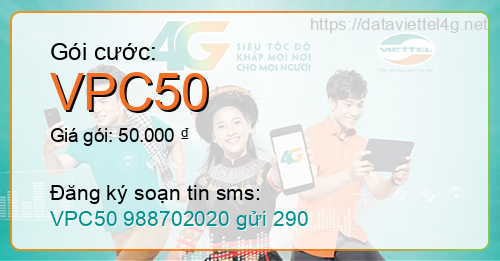 Gói cước VPC50 Viettel