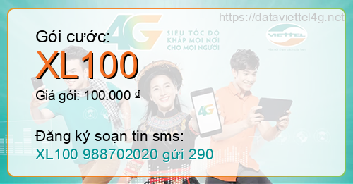 Gói cước XL100 Viettel