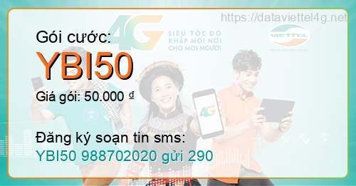 Gói cước YBI50 Viettel